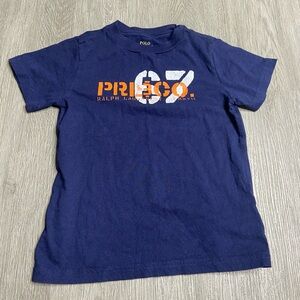 Ralph Lauren Polo Tshirt Boys Size 4T Blue Preowned